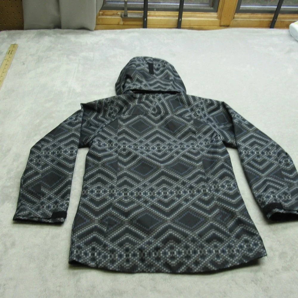 Columbia Jacket Kids Small 7/8 Black Hood 3in1 Shell OmniHeat Thermal Waterproof
